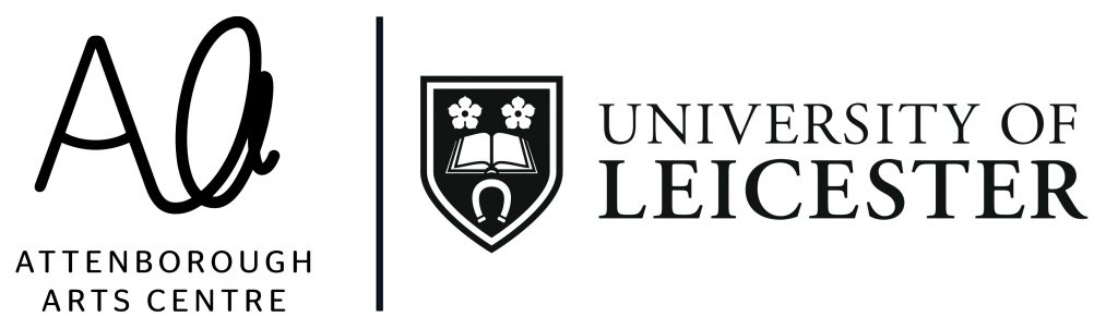 Attenborough Arts centre and University of Leicester logo