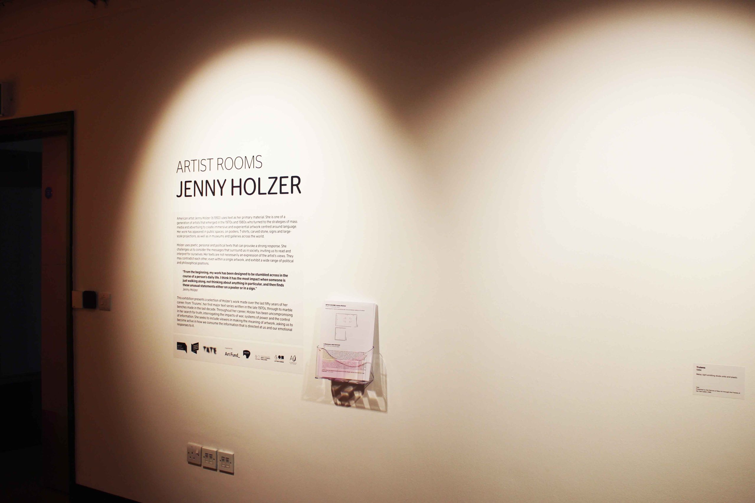 ARTIST ROOMS Jenny Holzer: The Words We're Blind To - Attenborough